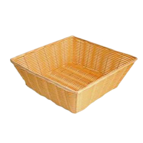 Thunder Group  PLBN1313T  13'' X 13'' X 4 1/2'' HAND-WOVEN BASKET, SQUARE, PLASTIC
