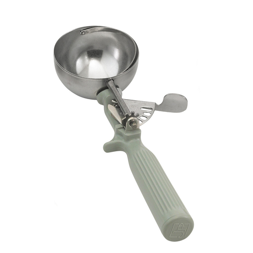 Vollrath 47140 Disher, round bowl, size 8, 4 oz., 2-13/16'' bowl, gray handle
