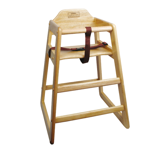 Winco  CHH-101A  Natural Wood High Chair, Assembled