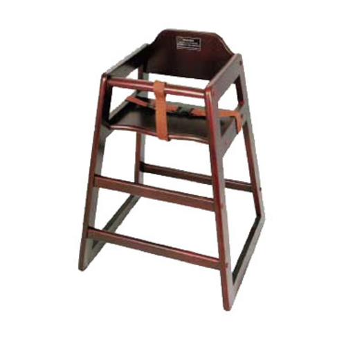 Winco  CHH-103A  Mahogany Wood High Chair, Assembled