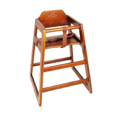 Winco  CHH-104A  Walnut Wood High Chair, Assembled