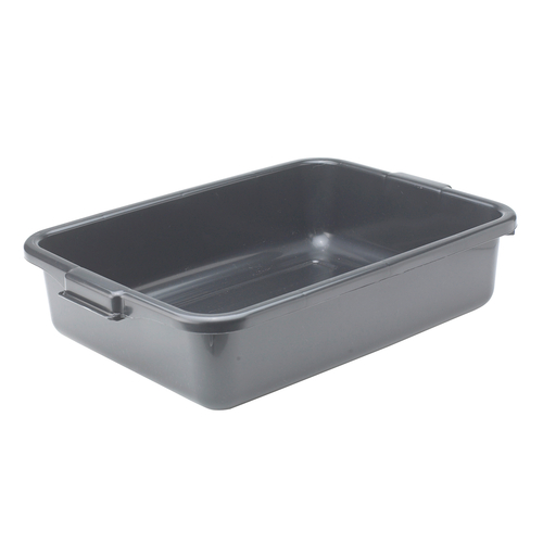 Winco  PL-5K  5'' Dish Box, Standard Weight, Black