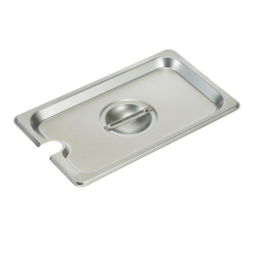 Winco SPCQ S/S Steam Pan Cover, 1/4 Size, Slotted