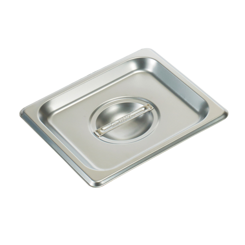 Winco SPSCS S/S Steam Pan Cover, 1/6 Size, Solid