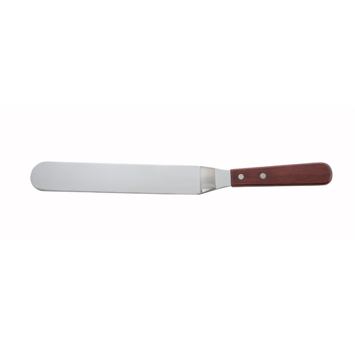 Winco TOS-9 Spatula w/Offset, Wooden Hdl, 8-3/8'' x 1-1/2'' Blade