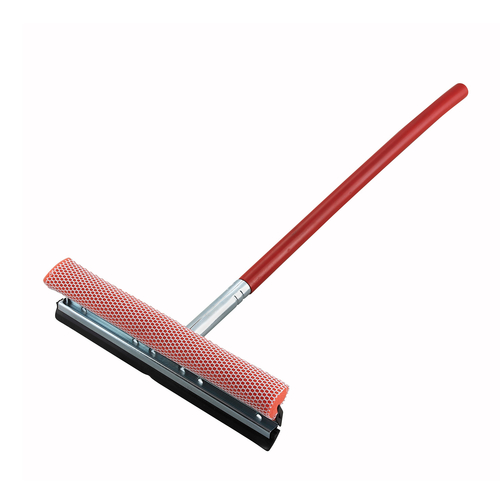 Winco  WSS-12  12''W Window Squeegee w/Sponge, 23''L Handle