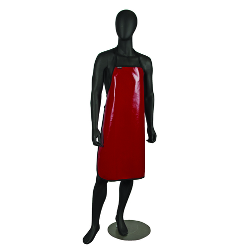 CFS Brands EZKAPR EZ-Kleen Apron, non-stick coating, poly-cotton, red