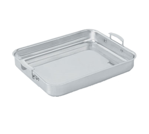 Vollrath  49433  Miramar Display Food Pan, Large with handles, 4.6 quart, 14-3/4''W x 11-4/5''D x 2''H, stainless steel satin interior & exterior
