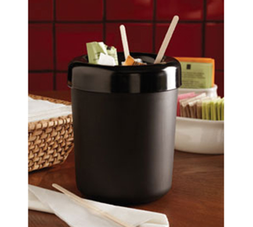 American Metalcraft  MELWB  WASTE BIN, MELAMINE, TABLE TOP, BLACK, 6'' H
