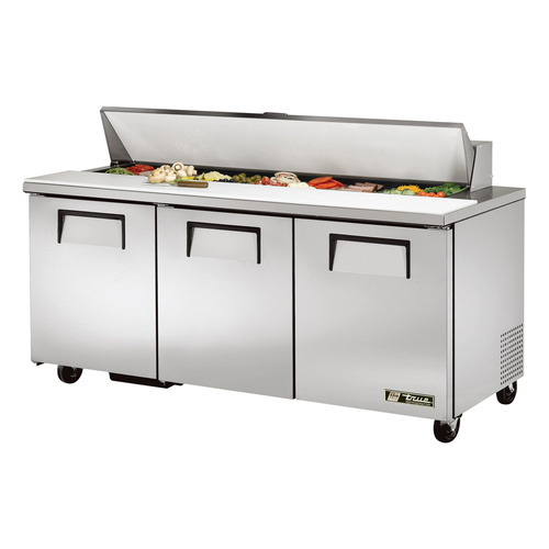 True Mfg. - General Foodservice TSSU-72-18-HC Refrigerated Sandwich/Salad Unit, 72.38''W, (18) 1/6 size pans, 115v