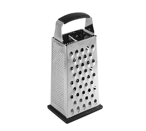 TableCraft Products SG205BH Large 4-Sided Stainless Steel Non-Slip Box Grater, 9.5''