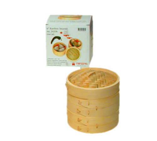 Town Equipment  34206  Bamboo Steamer Set, 6''