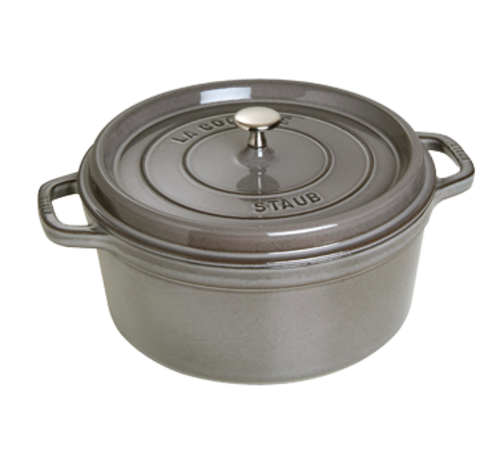 Zwilling J.A. Henckels  1102818  Staub Cocotte, 7 qt., 13.9'' x 11'' x 7.2'' O.A., enameled cast iron, graphite grey