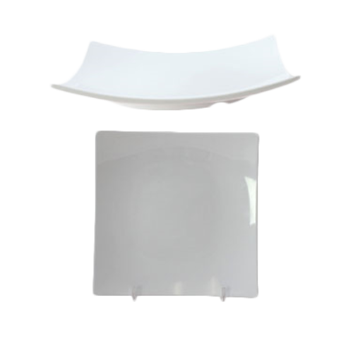 Thunder Group 24006WT 6'' FLARE PLATE, 1'' DEEP