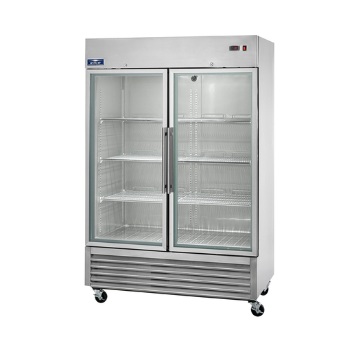 Arctic Air AGR49 Refrigerator, reach-in, two-section, 54''W, Glass Doors