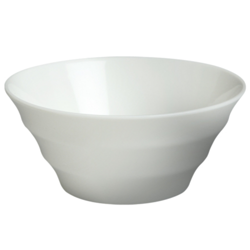 Cameo China Tableware  711-174  Fusion Ribbed Bowl, 30 oz., 7'' x 3''H, ceramic, white
