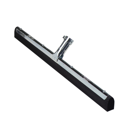 CFS Brands 36632400 Flo-Pac Floor Squeegee Head, 22'' long, straight, double black moss foam rubber blade, metal frame