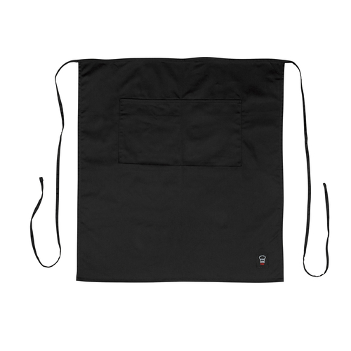 Winco  WA-3129BK  Signature ChefBistro Apron, Full Length, Black