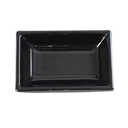 Thunder Group 19001BK 2 OZ, 3 3/4'' X 2 1/2'' SAUCE DISH, BLACK