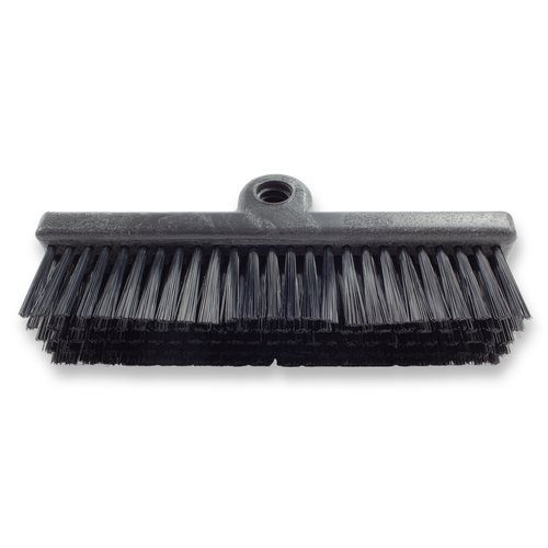 CFS Brands 40423EC03 Sparta Dual Surface Floor Scrub Brush Head Only, 10''L, threaded handle hole, polyester bristles, black