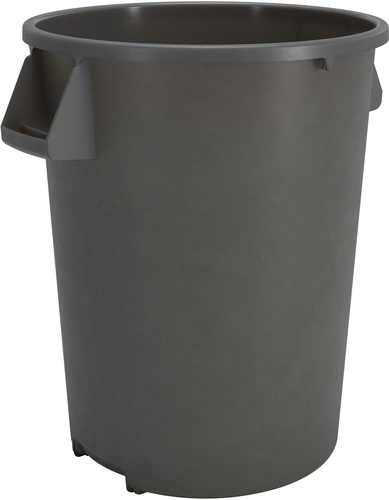 CFS Brands 84103223 Bronco Waste Bin Trash Container/Can, 32 gallon, polyethylene, gray