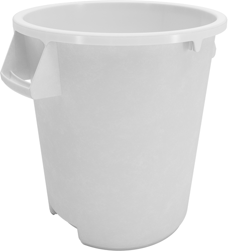 CFS Brands 84101002 Bronco Waste Bin Trash Container/Can, 10 gallon, polyethylene, white