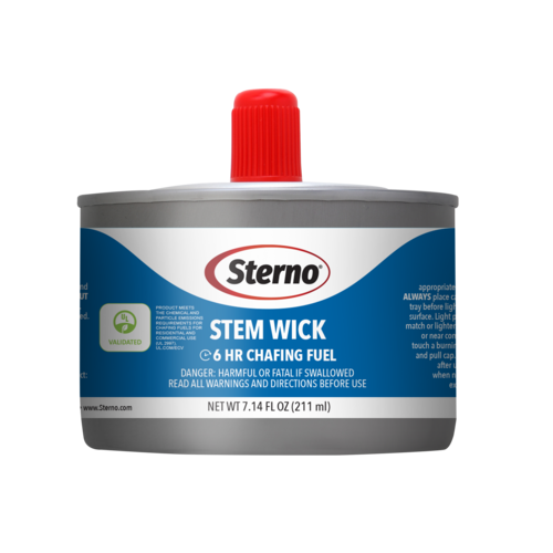 Sterno  10102  Stem Wick Chafing Fuel, 6 hour, 24 each per case