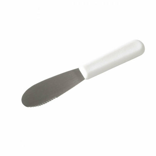 Libertyware  WP-SS6  Spreader, 3-3/4'' serrated blade, 6'' overall, White handle