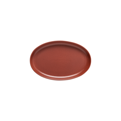 Costa Nova  SOA321-CAY  Oval platter 12-5/8'' x 8-1/8'' x 1 3/8''H, stoneware, Pacifica, Cayenne