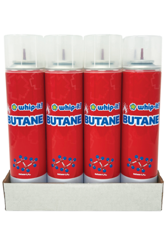 United Brands BU-WHIP12-5UK Whip-It! Butane 5 Torch Fuel, 5 tip adapters to accommodate refillable lighter or torch