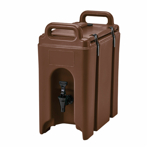 Cambro  250LCD131  Camtainer Beverage Carrier, 2-1/2 gallon, insulated plastic, dark brown