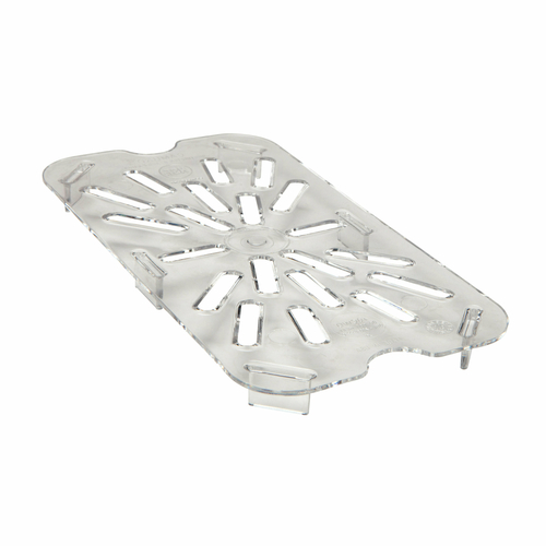 Cambro 40CWD135 Camwear Drain Shelf, 1/4 size, fits 42CW, 44CW & 46CW, polycarbonate, clear