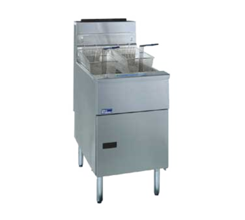 Pitco Frialator  SG18-S  Fryer, natural gas, 19-5/8''W, 70-90 lb. oil capacity, 140,000 BTU