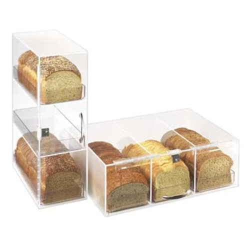Cal-Mil  1204-12  3 TIER BREAD BOX W/ CLR TRAYS+