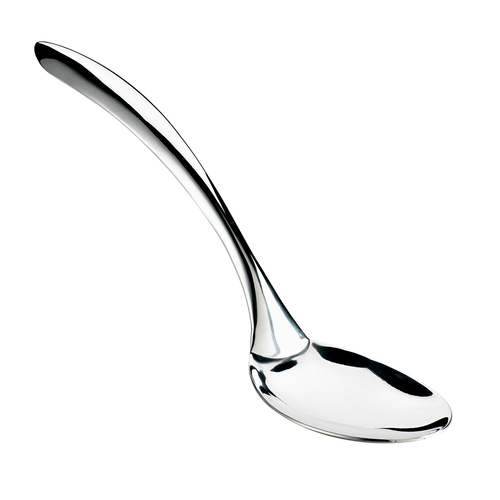 Browne USA Foodservice 573173 Eclipse Serving Spoon, 13'', solid, stainless steel, mirror finish