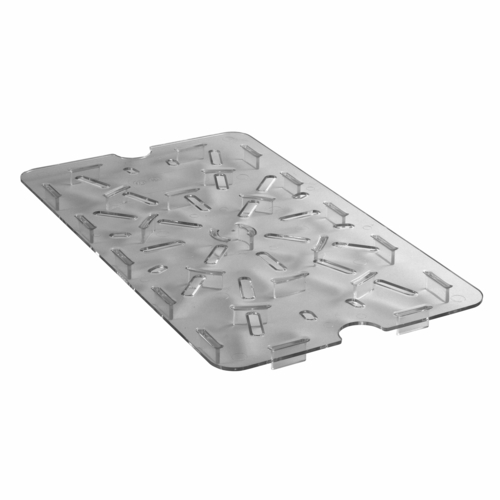 Cambro  1826DSCW135  Camwear Drain Shelf, fits 18'' x 26'' food storage boxes, clear