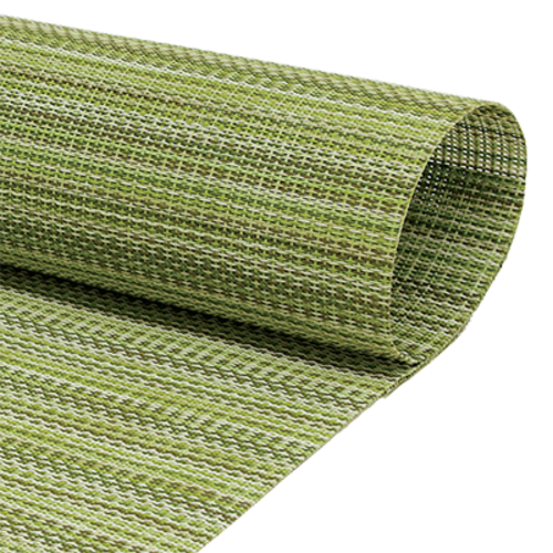 Front Of The House  XRU008GRV80  72'' x 14'' Metroweave Mesh Runner - Greens