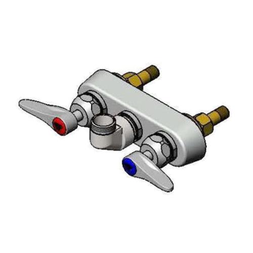 T&S Brass  B-1115-LN  Workboard Faucet, wall/splash mounted, 4'' centers, without/less nozzle