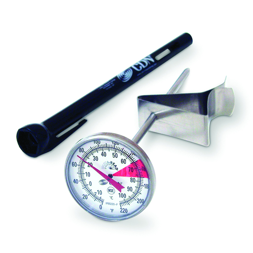 CDN IRB220-F Beverage & Frothing Thermometer - 5'' Stem
