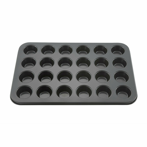 Winco AMF-24MNS 24 Cup Mini Muffin Pan, Non-stick, 1-1/2oz, Carbon Steel