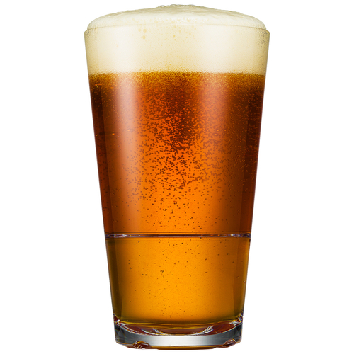 Drinique CAL-PT-CLR-24 Caliber Pint Glass 16 oz. - CLEAR, (H 5-7/8'', T 3-1/2'', D 3-1/2'', B 2-3/8'') - Image 2