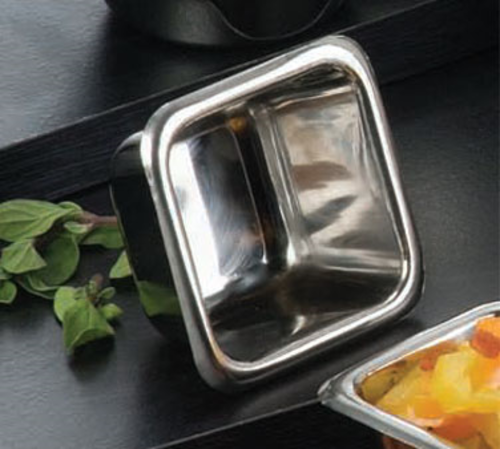 American Metalcraft  SSC25  SAUCE CUP, STAINLESS STEEL, SQUARE, 2.5 OZ.INDIA