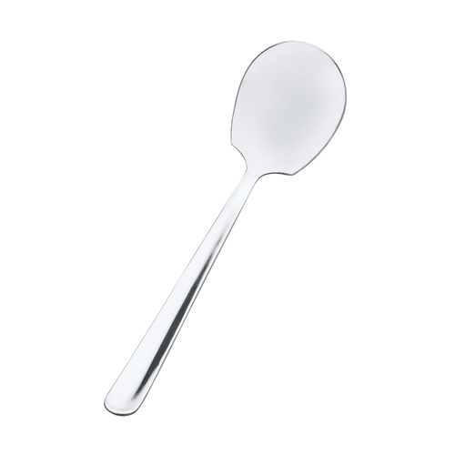 Browne USA Foodservice  818  Serving Spoon, 8''L, solid, round bowl, stainless steel, mirror finish