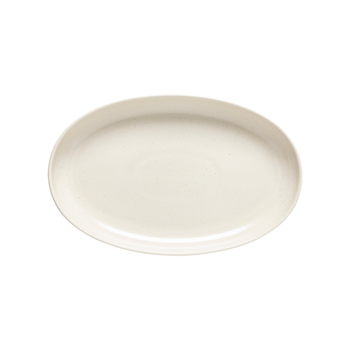 Costa Nova  SOA321-VAN  Oval platter 12-5/8'' x 8-1/8'' x 1 3/8''H, stoneware, Pacifica, Vanilla