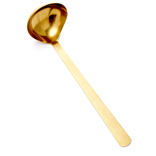 American Metalcraft  GVHL  LADLE, VINTAGE GOLD, HAMMERED, 3-1/2 OZ., 13'' L country of origin-INDIA