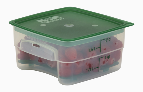 Cambro  2SFSPROPP190  CamSquare FreshPro Food Container, 2 qt., polypropylene