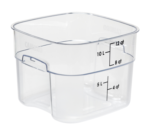 Cambro  12SFSPROCW135  CamSquare FreshPro Food Container, 12 qt., polycarbonate