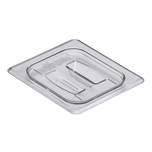 Cambro  60CWCH135  Camwear Food Pan Cover, 1/6 size, with handle, polycarbonate, clear