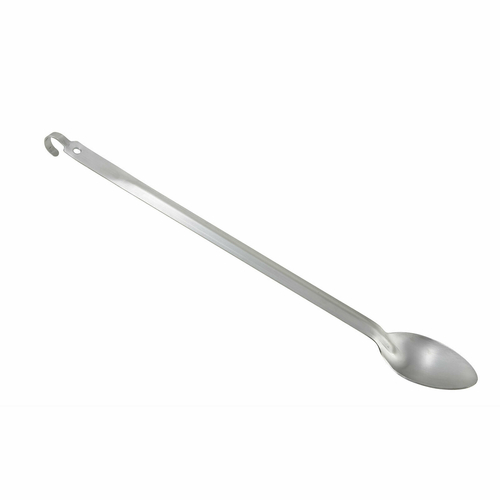Winco  BHKS-21  21'' Solid Basting Spoon w/Hook, 2mm, S/S