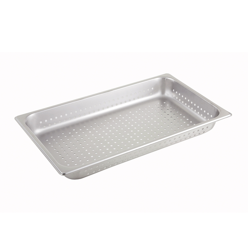 Winco  SPFP2  Perforated Steam Pan, Full-size, 2-1/2'', S/S